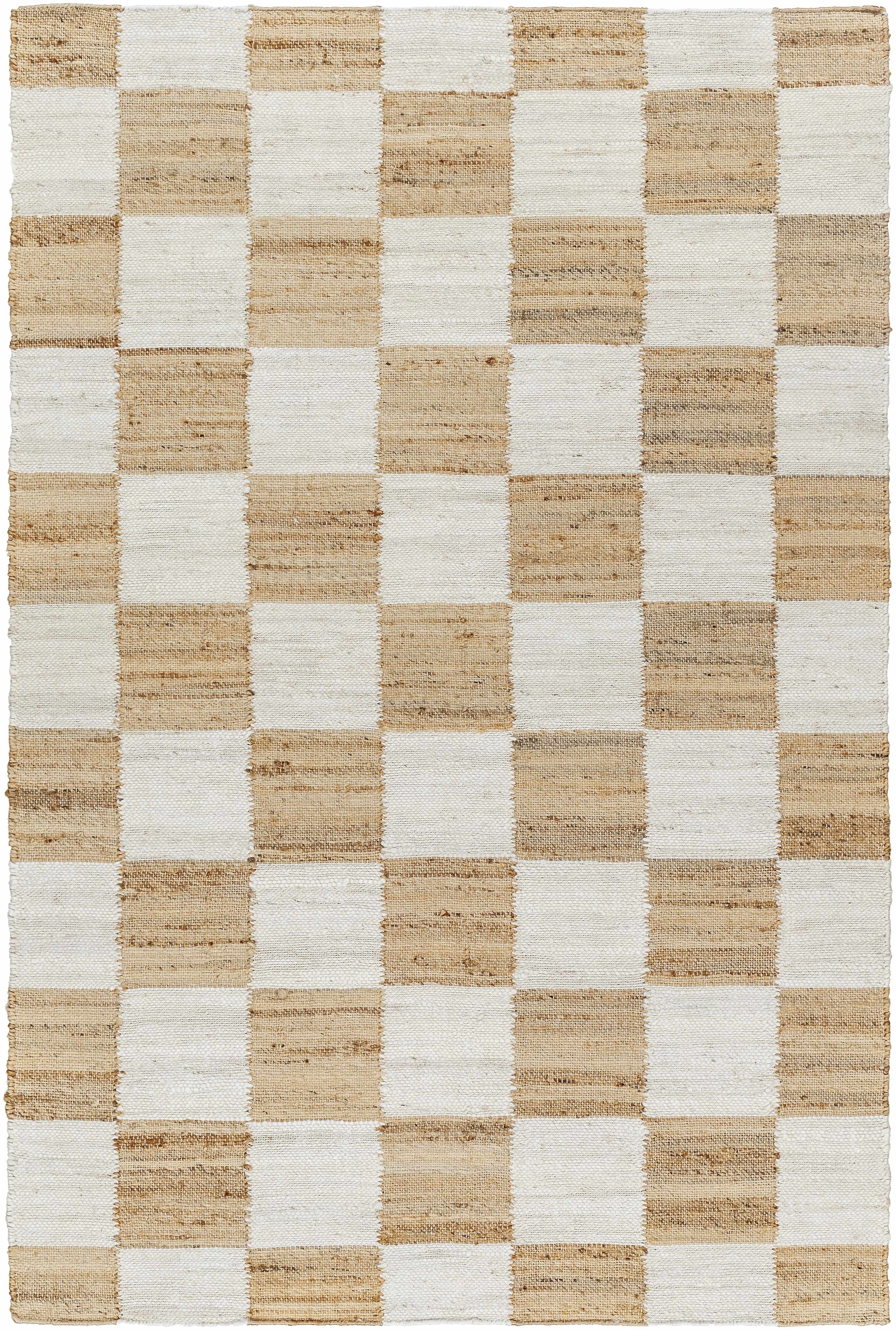 TYHIR CHECKERED JUTE RUG
