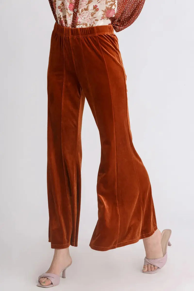 Trendsi High Rise Flare Pants Women&amp;#39;s Everyday Casual Comfy Wide Leg