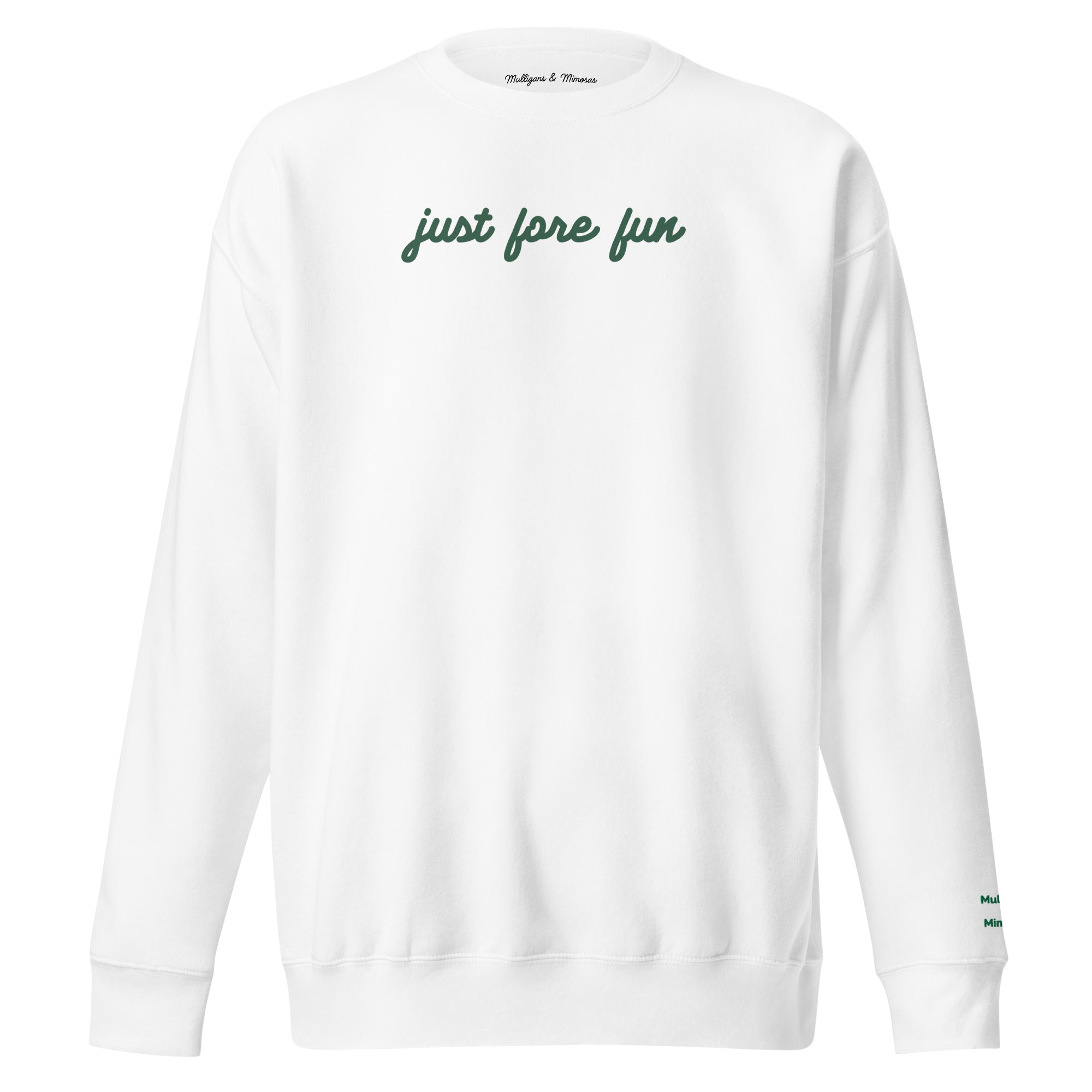 Just Fore Fun – Embroidered Golf Sweatshirt