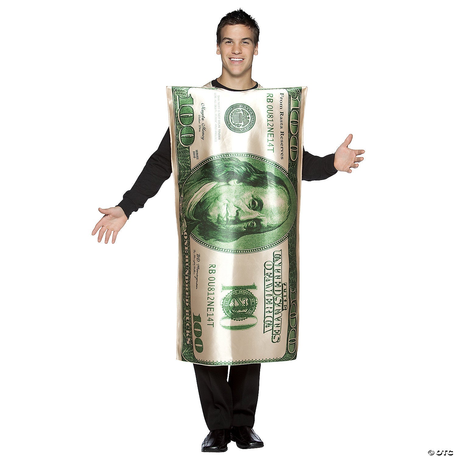 Adult Unisex 100 Dollar Bill Costume