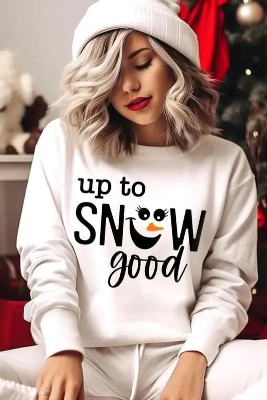 Color Bear Up To Snow Good Graphic Fleece Sweatshirts - Premium Quality Product | Fast Shipping &amp;amp; Returns