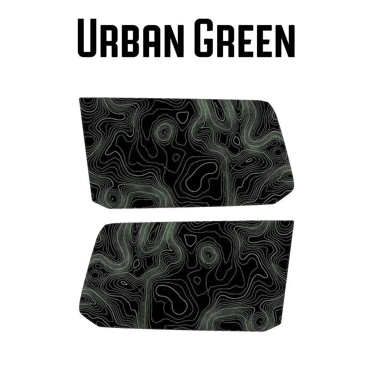 Topographic Rear Window Map Overlays V3 (Perforated) - 2024+ Land Cruiser