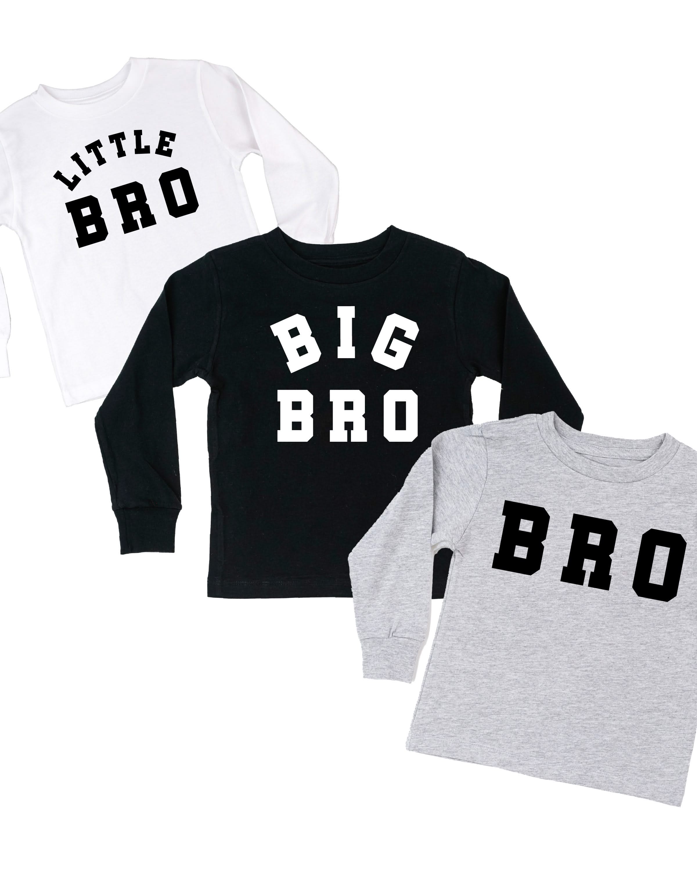 Varsity &amp;#39;Bro&amp;#39; Sibling Tees - (Choose Your Role) - Child Long Sleeve Tee