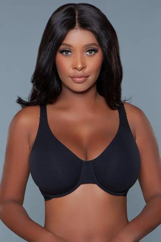 Premium BE WICKED Veronica Bra 40DD Black Plus Size Full Coverage