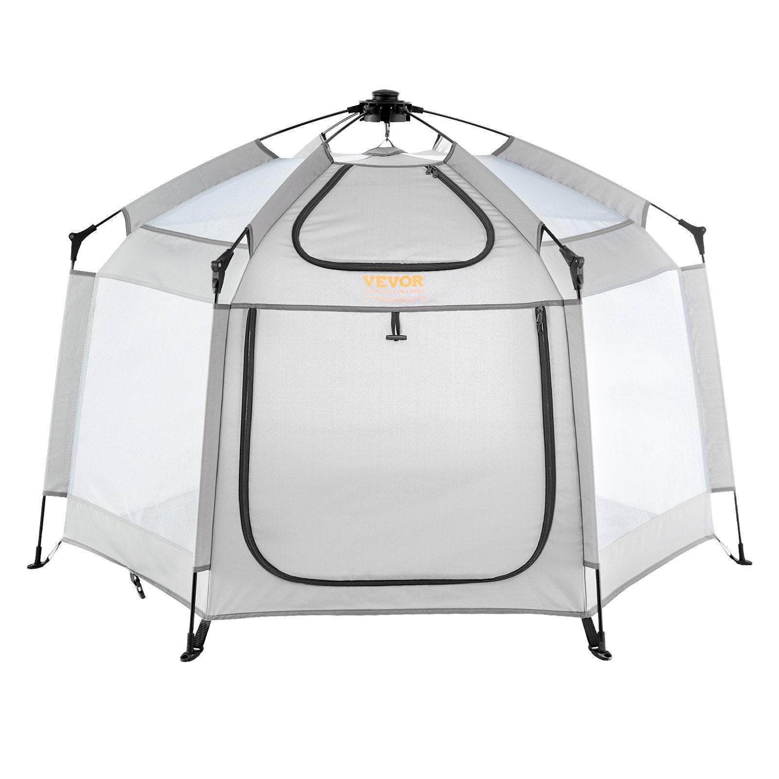 VEVOR Baby Playpen with Canopy, Indoor/Outdoor Portable Playpen for Babies and Toddler, Lightweight &amp;amp; Foldable, Pop Up Toddler Play Yard with 3 Sun-Shades &amp;amp; Travel Bag for Park Beach Home, 59.8&amp;quot;x59.8&amp;quot;