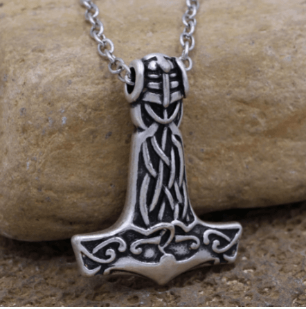 Vikings Thor&amp;#39;s Hammer Pendant Necklace