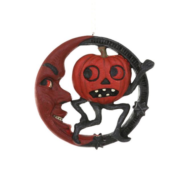 Vintage Halloween Moon &amp;amp; Pumpkin Decor