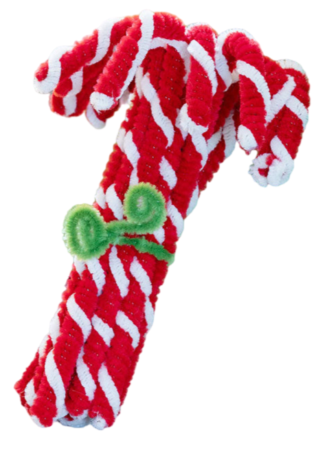 Vintage-Style Chenille Candy Cane Bundles