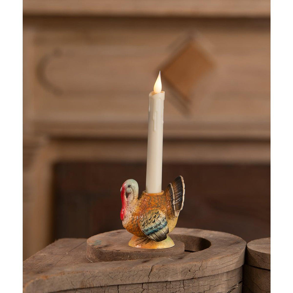 Vintage Turkey Candlestick by Bethany Lowe Designs