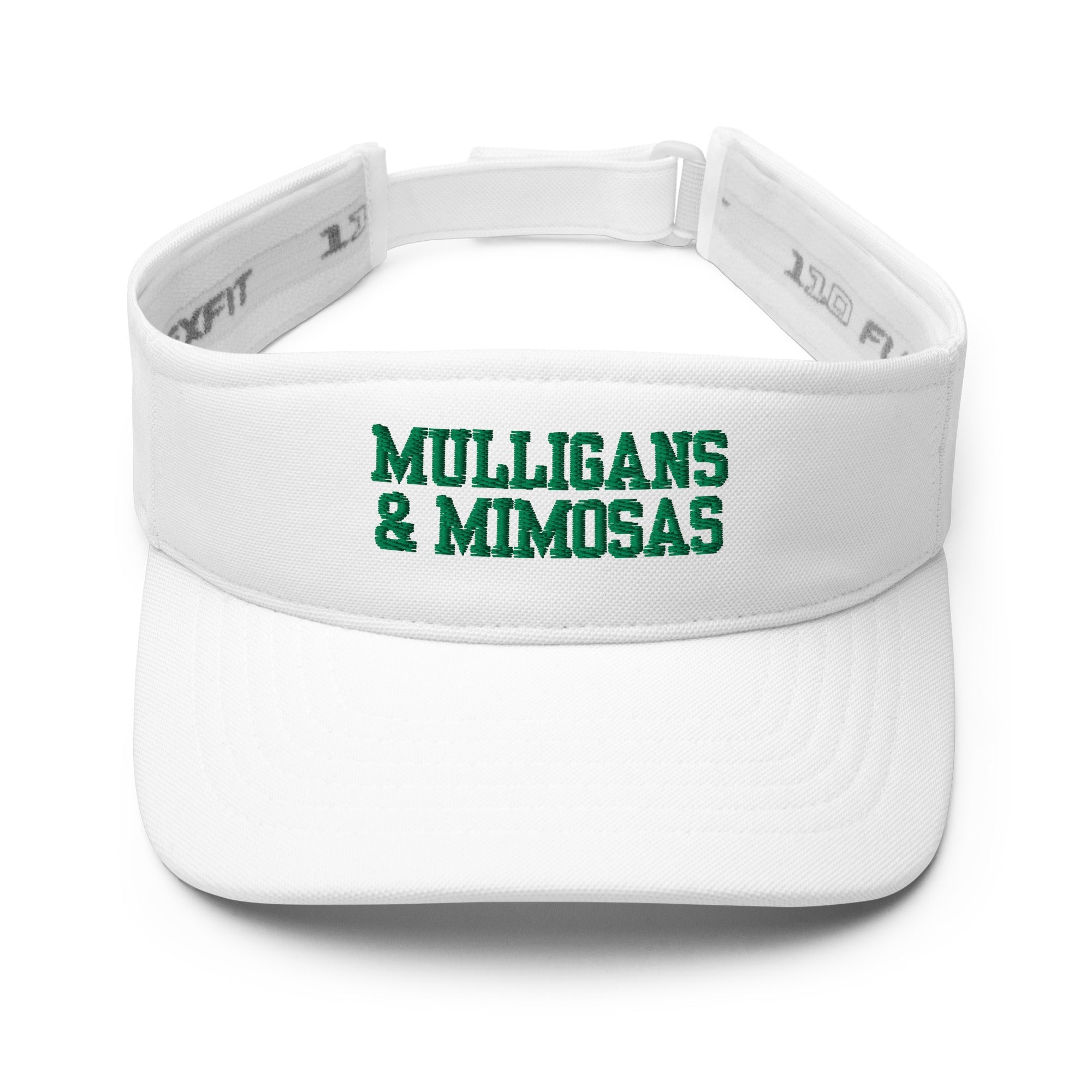 Mulligans &amp;amp; Mimosas Embroidered Golf Visor for Women