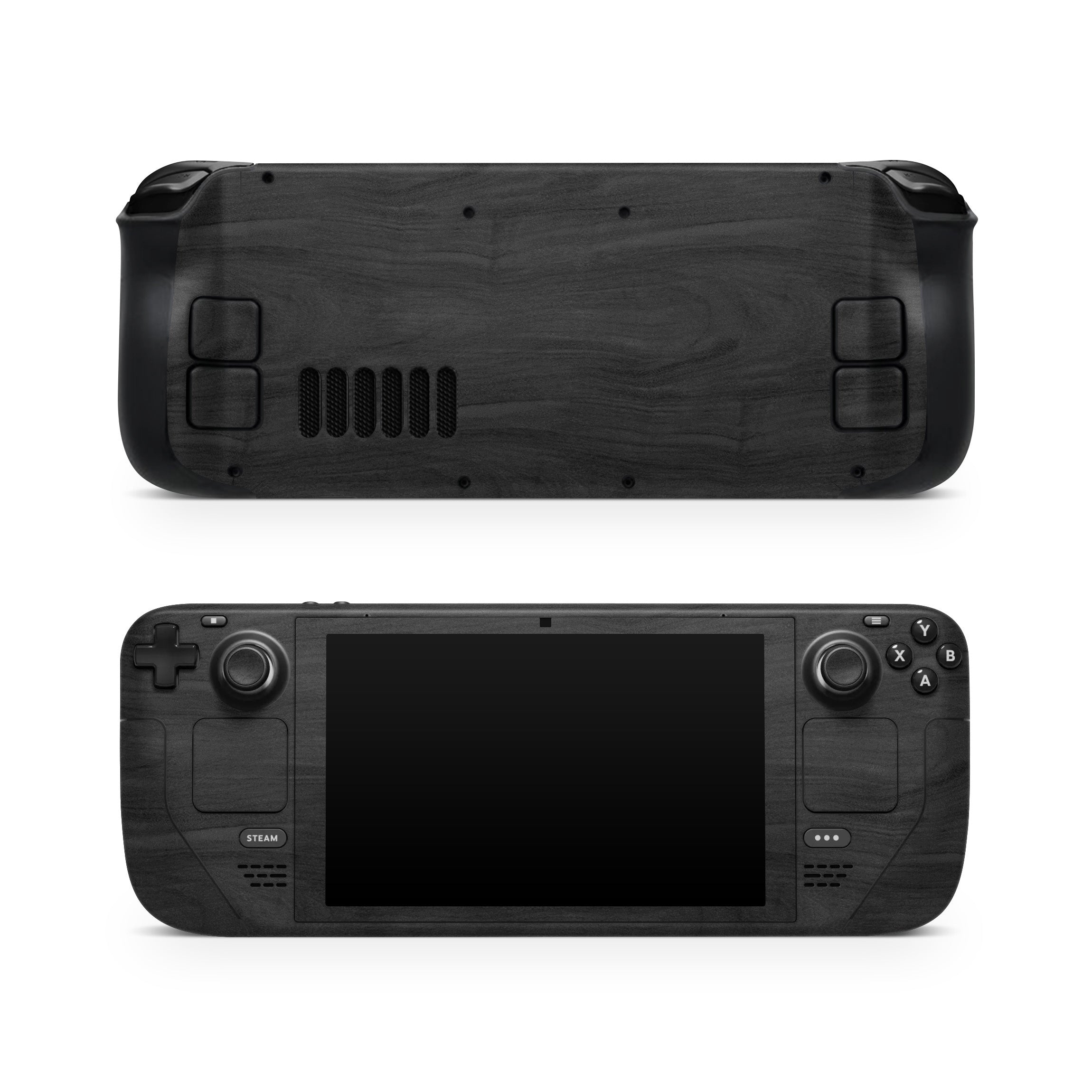 Black Woodgrain - Valve Steam Deck Skin