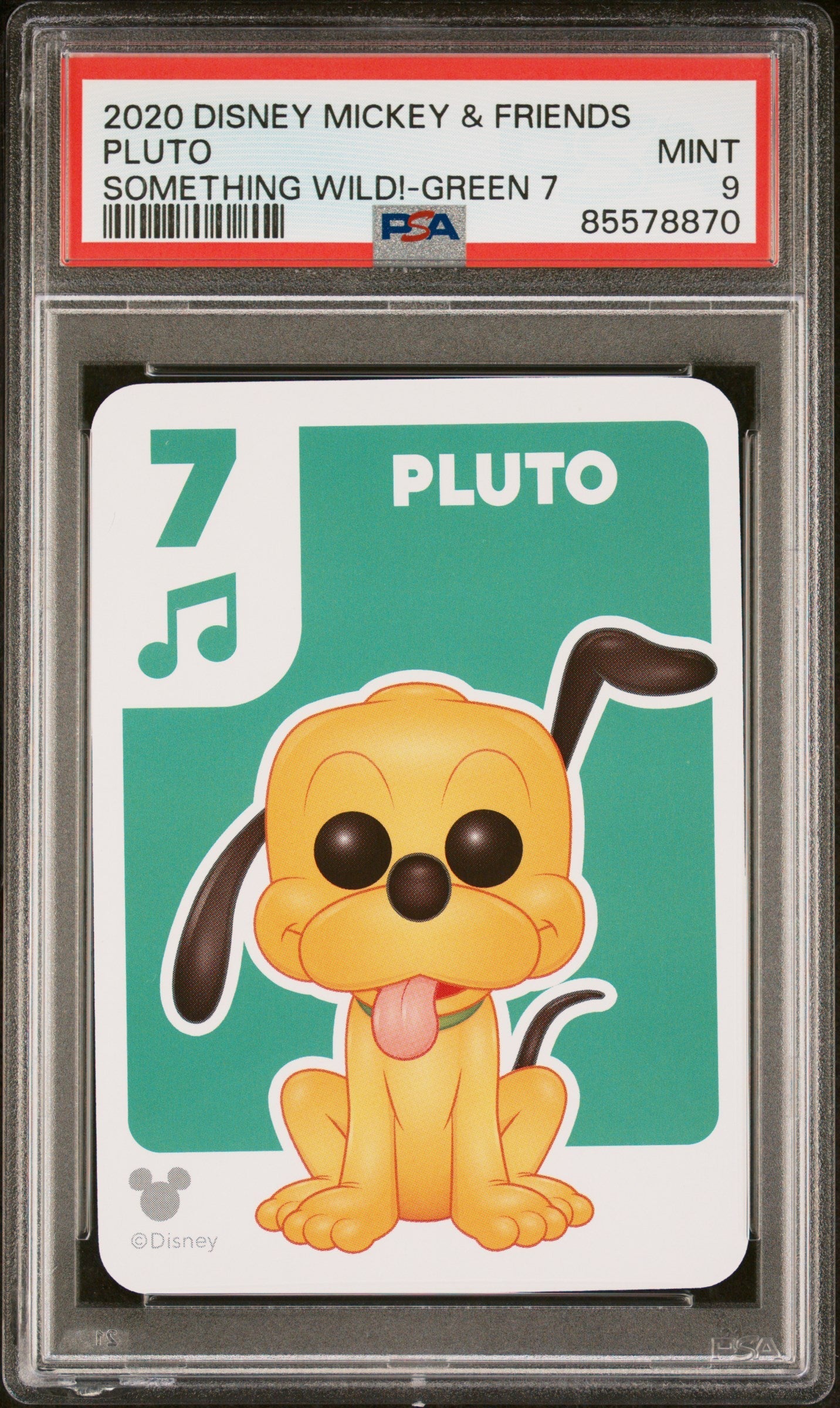 2020 DISNEY MICKEY &amp;amp; FRIENDS SOMETHING WILD! PLUTO GREEN 7 PSA 9