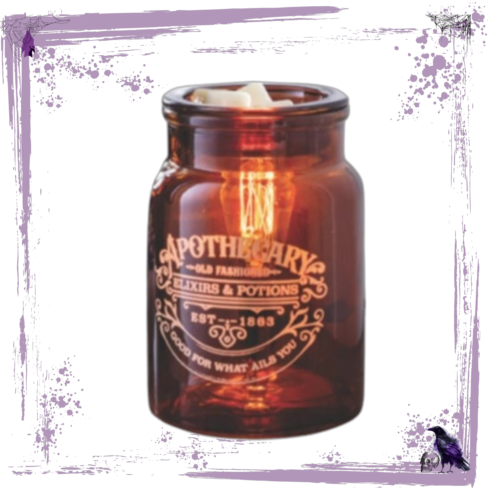 Apothecary Wax Warmer &amp;amp; Christmas Nights scented Scoopable Wax
