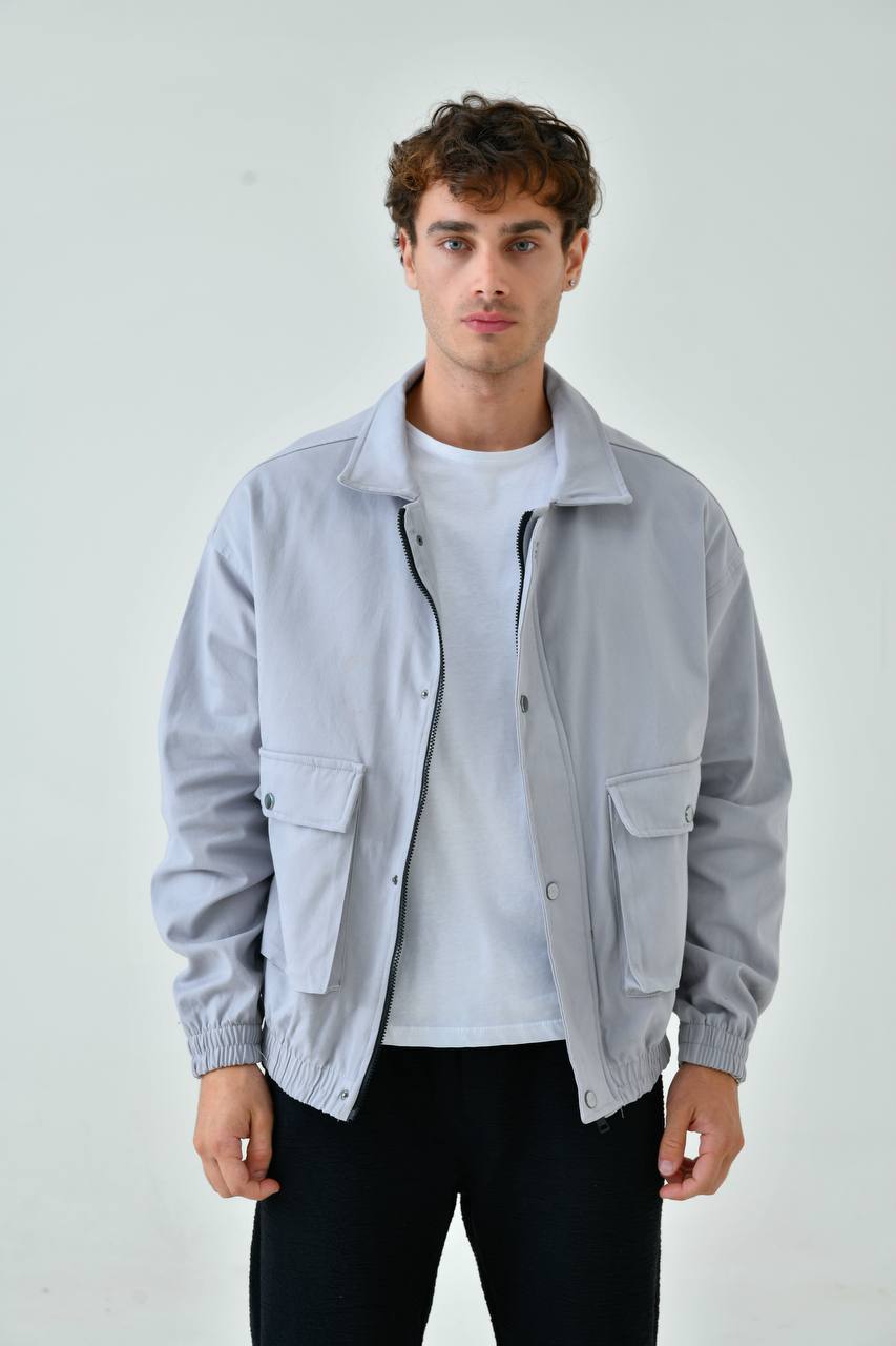 Oversize Washed Gabardine Coat - Unisex Long Trench Coat