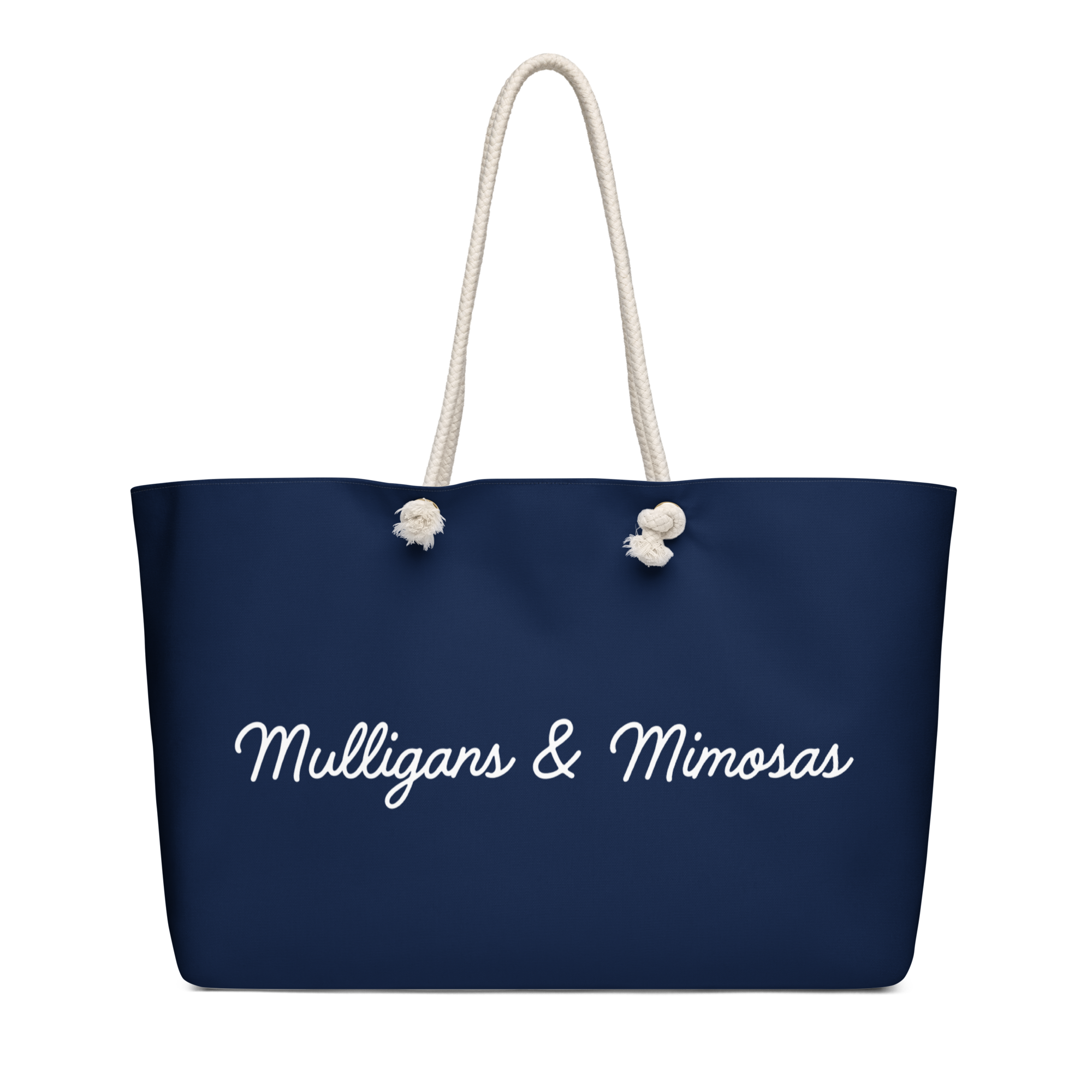Mulligans &amp;amp; Mimosas Navy Golf Tote Bag