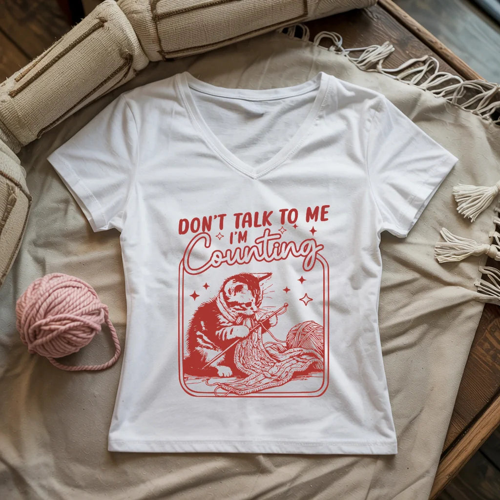 Shh, I&amp;#39;m Counting V-neck