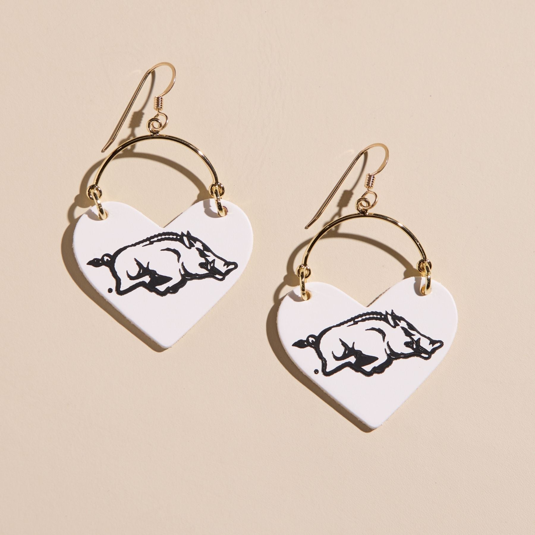 White &amp;amp; Black University of Arkansas Razorback Lover