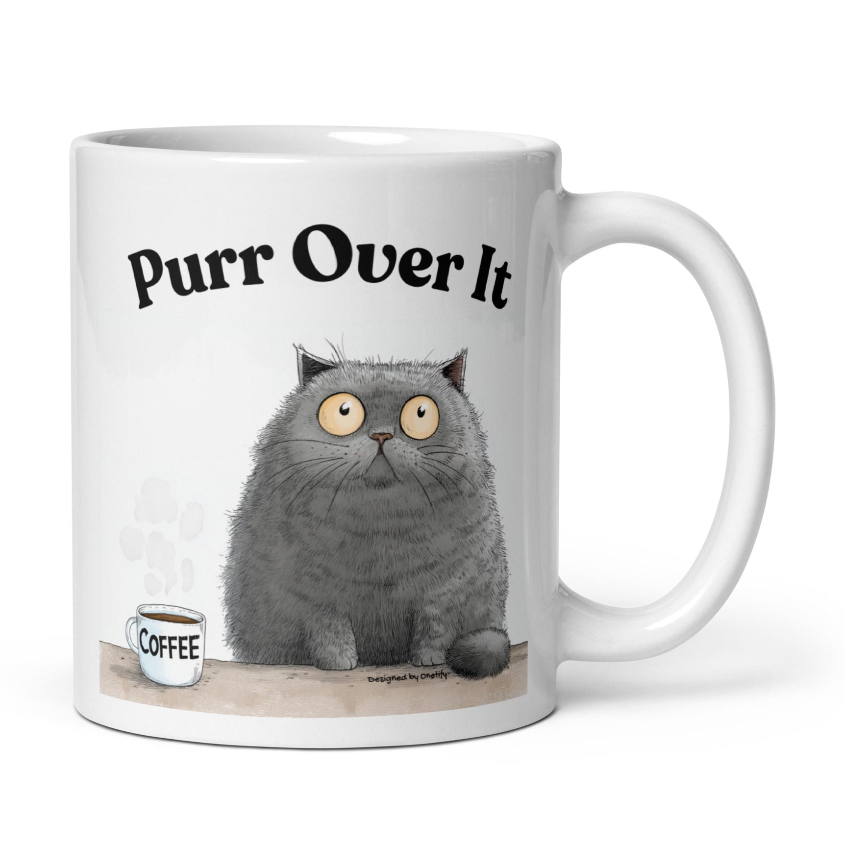 Purr Over It Novelty Mug 11 oz