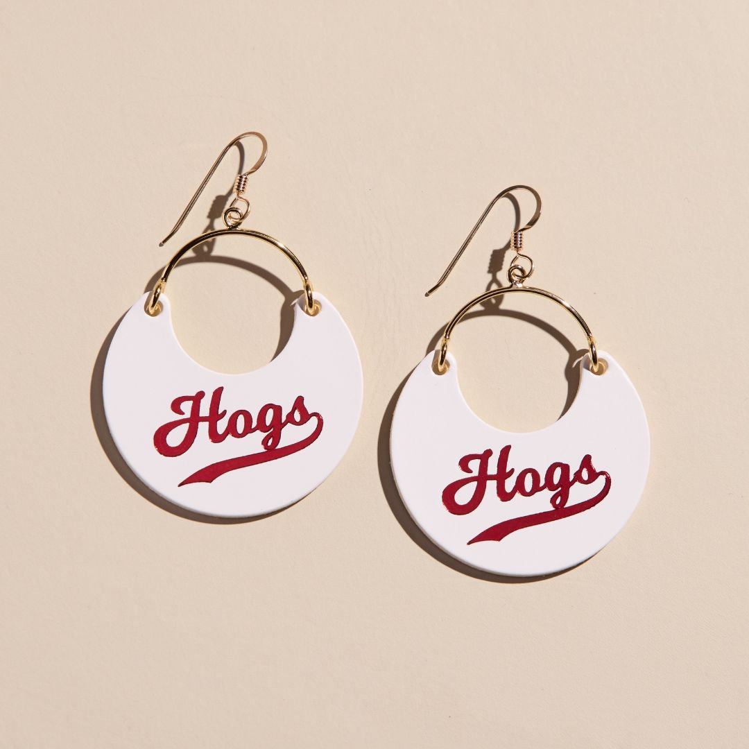 White University of Arkansas Hogs Ninas