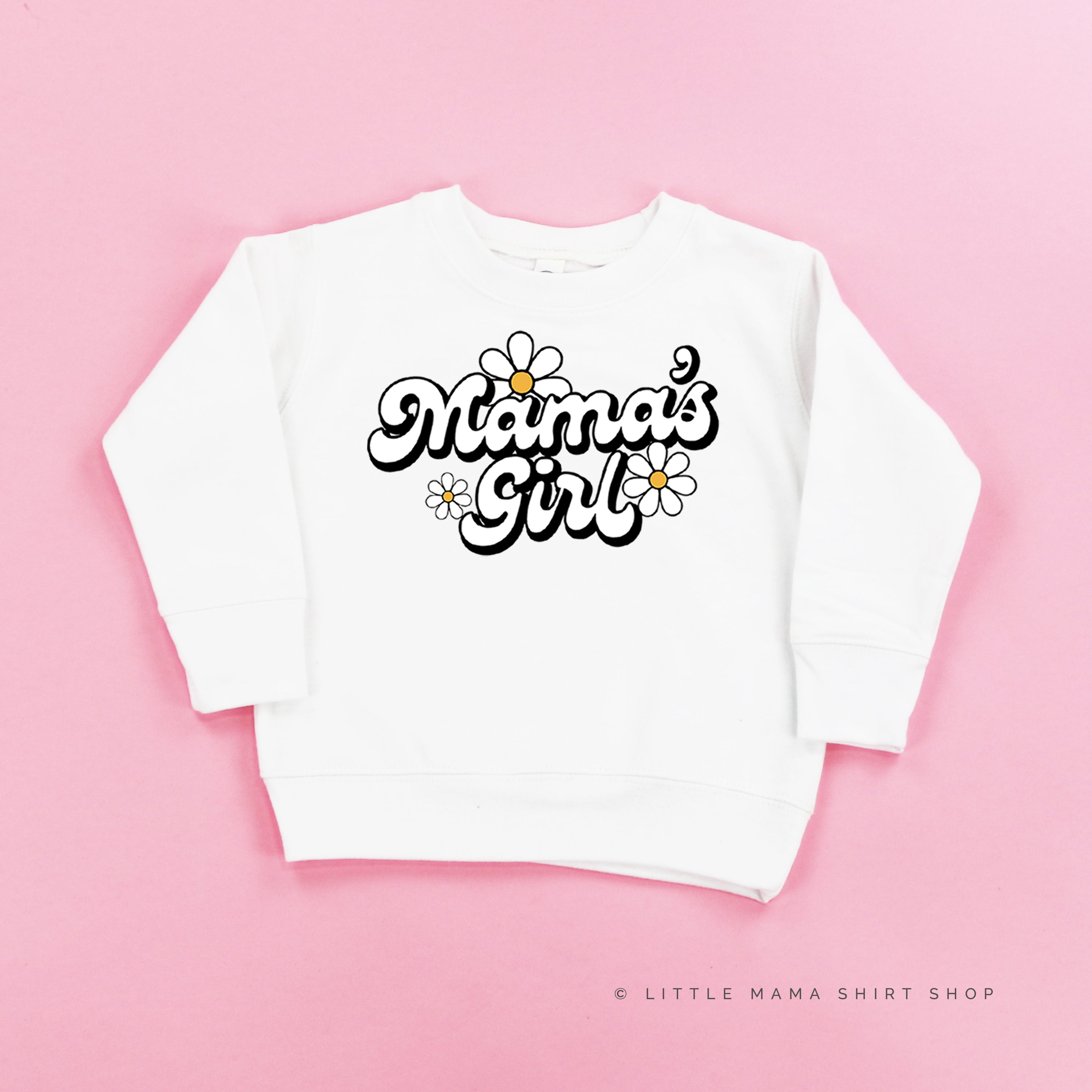 DAISY - MAMA&amp;#39;S GIRL - w/ Full Daisy on Back - Child Sweater