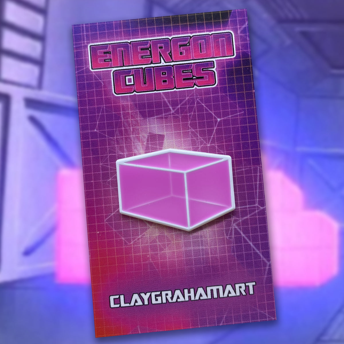 Energon Cube 1.25&amp;quot; Enamel Pin