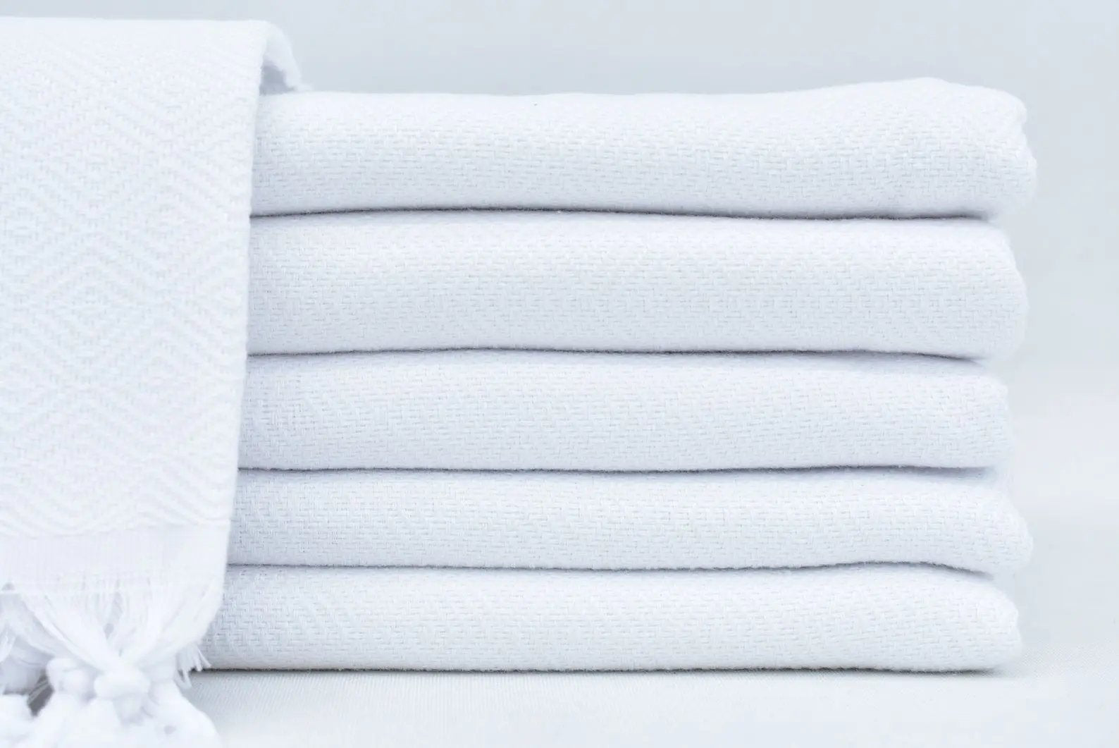 Basiclayersca White Turkish Towel Unisex Bath/Beach Quick Dry Lightweight