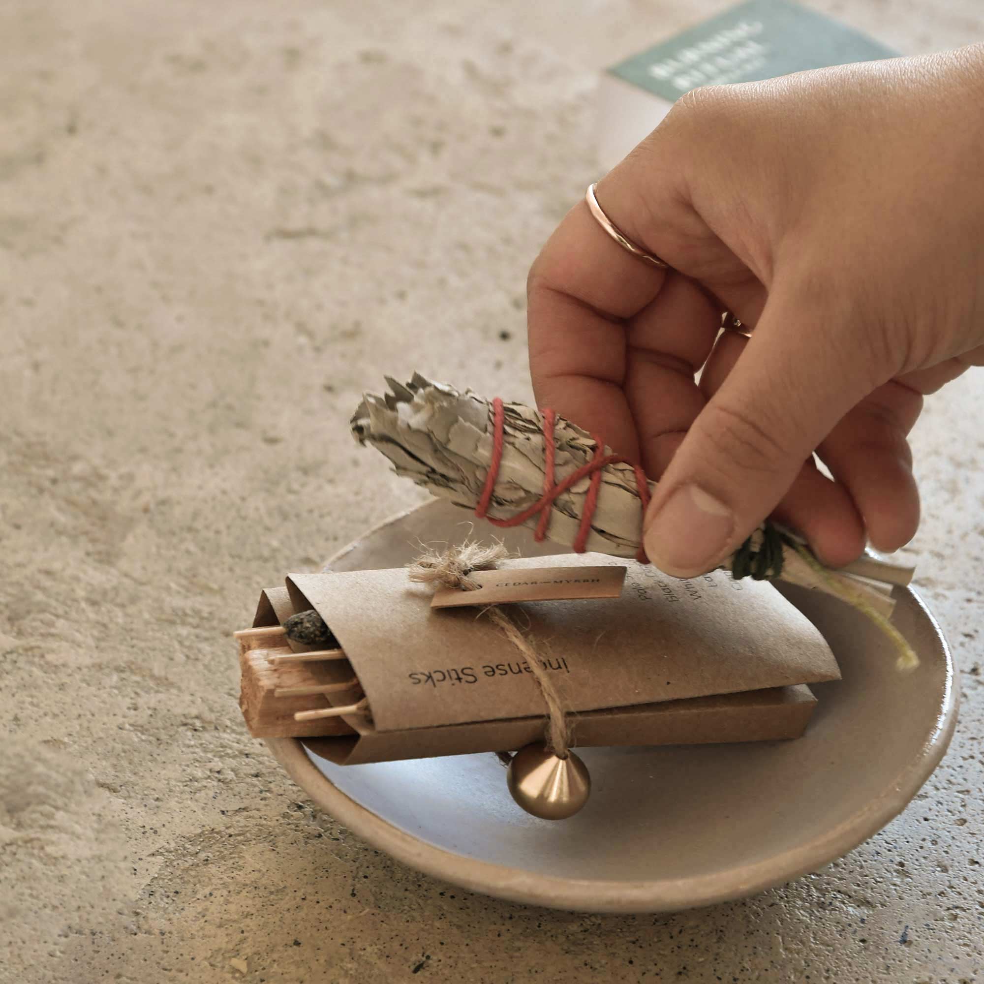 Sacred Burning Ritual Kit - Incense, Palo Santo &amp; Sage