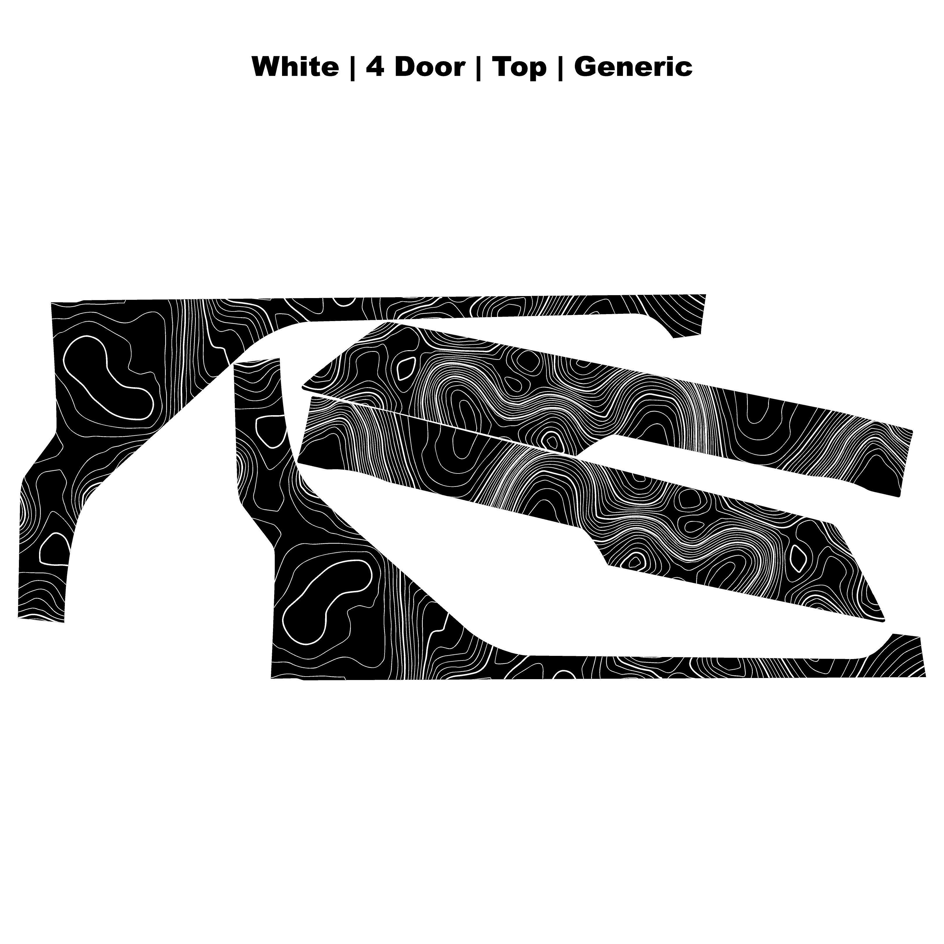 Topographic Upper Door Overlay Kit (Printed Series) - 2021+ Bronco 4 Door