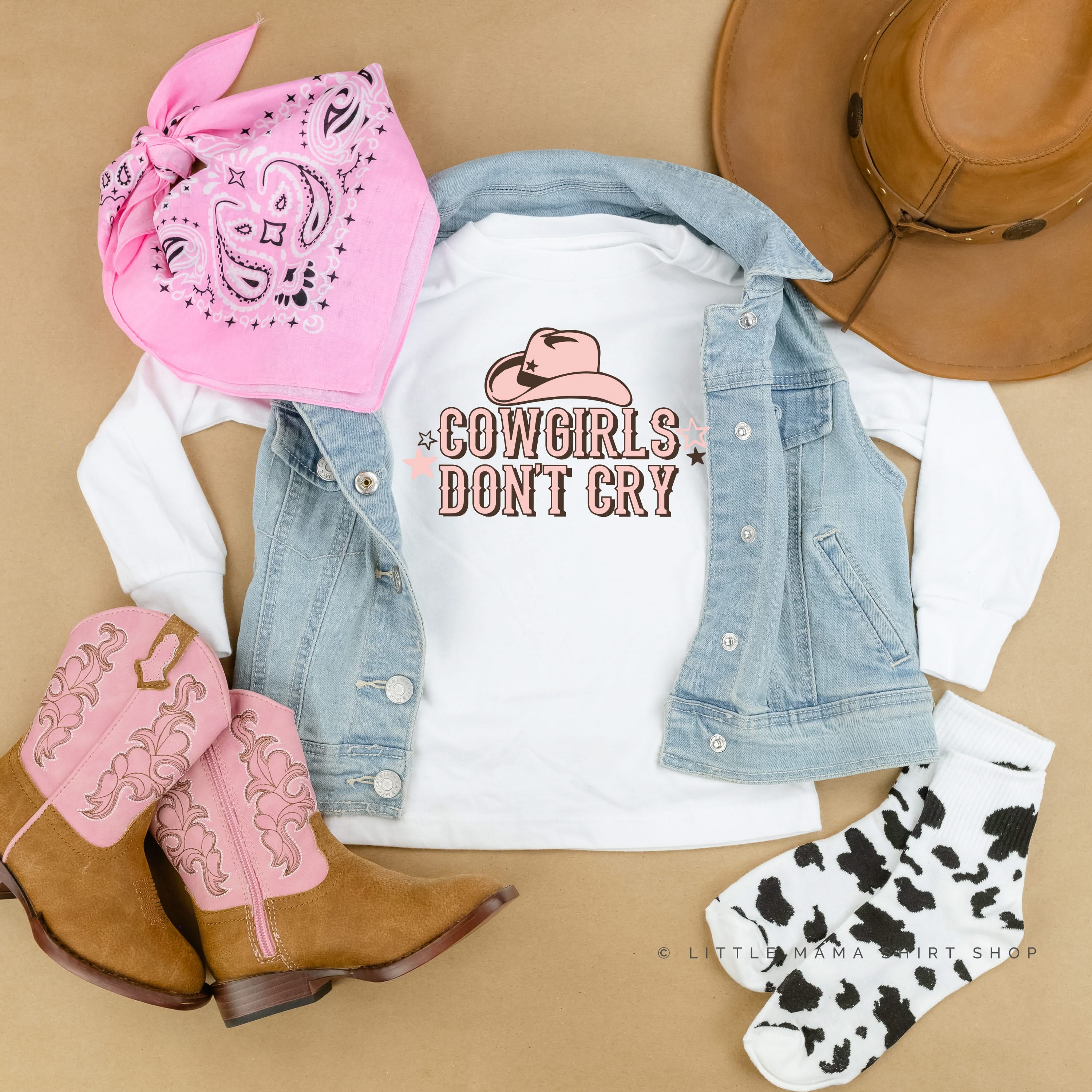 Cowgirls Don&amp;#39;t Cry - Child Long Sleeve Tee