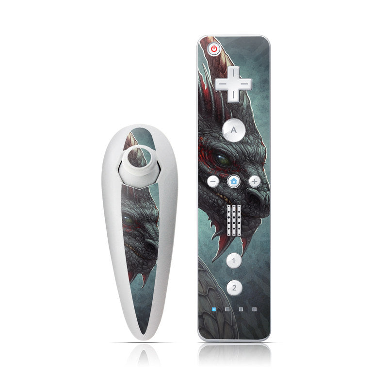 Black Dragon - Nintendo Wii Nunchuk Skin