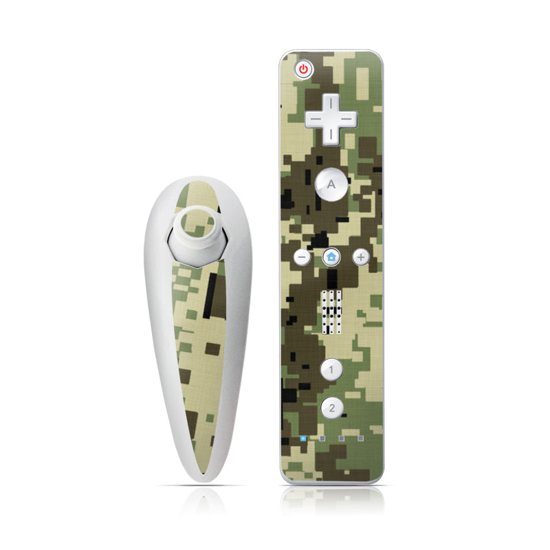 Digital Woodland Camo - Nintendo Wii Nunchuk Skin