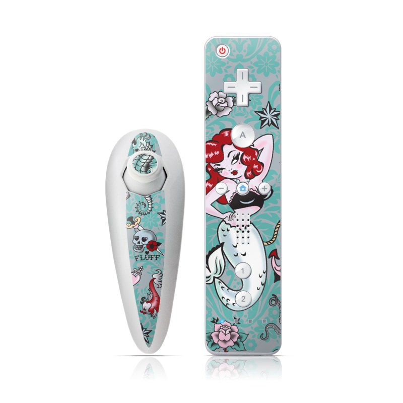 Molly Mermaid - Nintendo Wii Nunchuk Skin