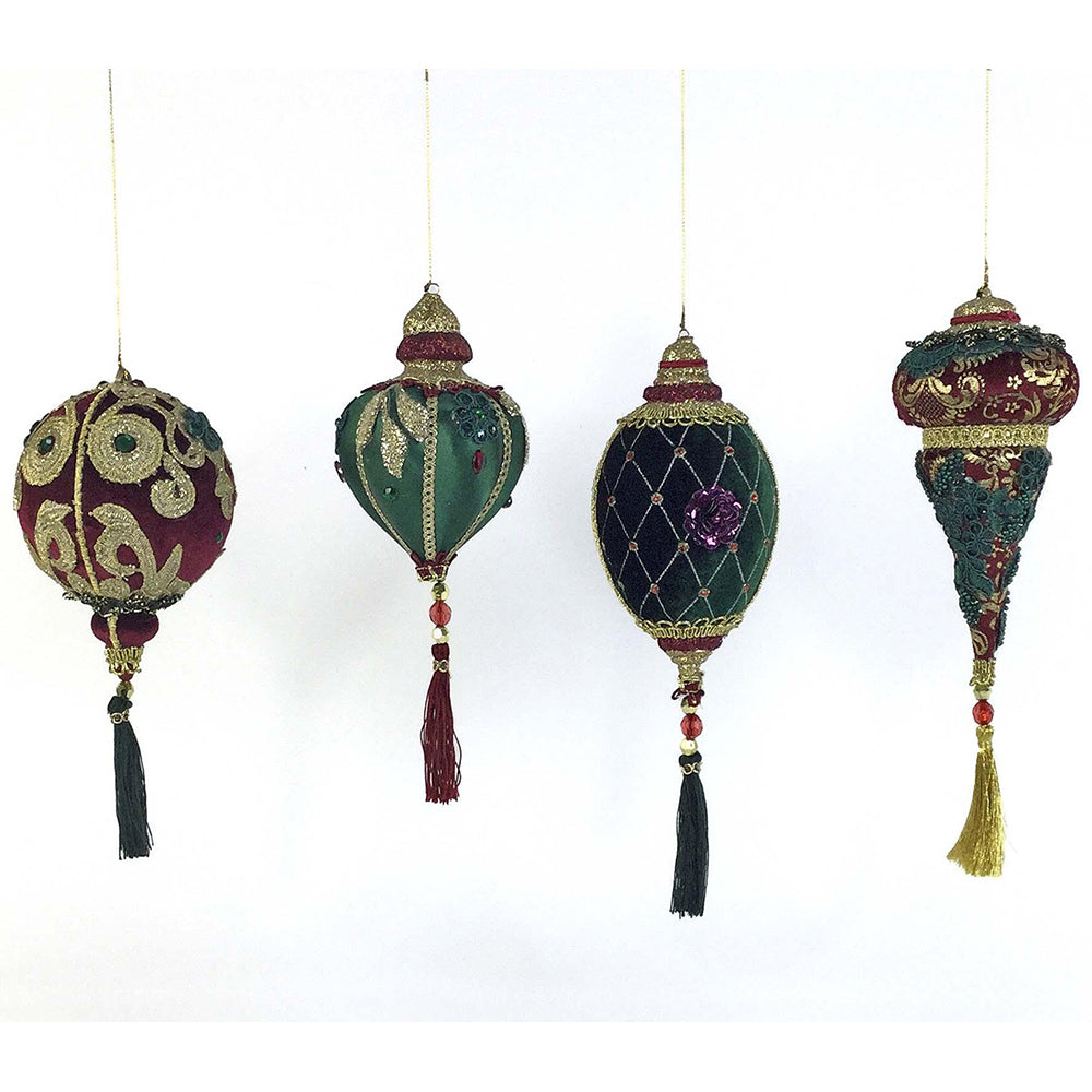 Winter Balsam and Berry Ornaments Assortment of 4 by Katherine&amp;#39;s Collection