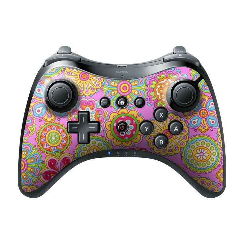 Bright Flowers - Nintendo Wii U Pro Controller Skin