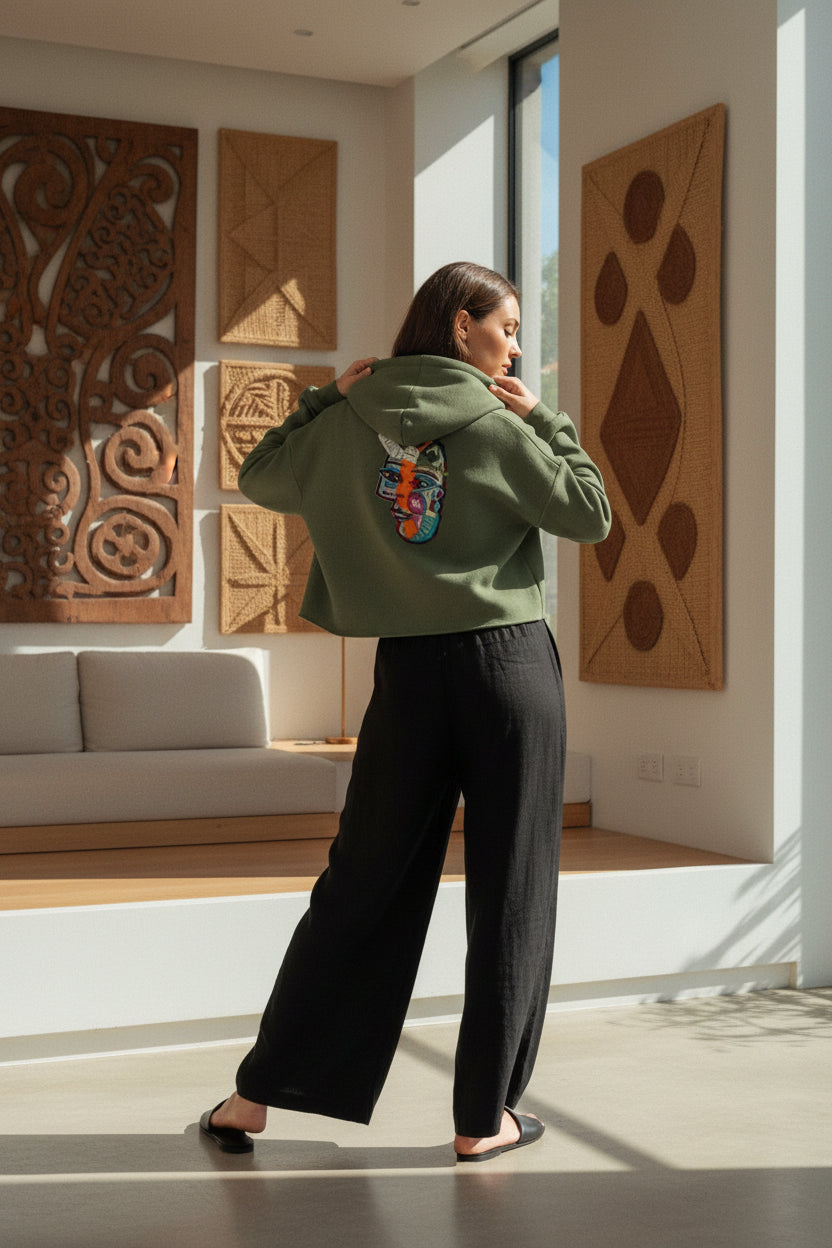 LOVE PILL CROP HOODIE