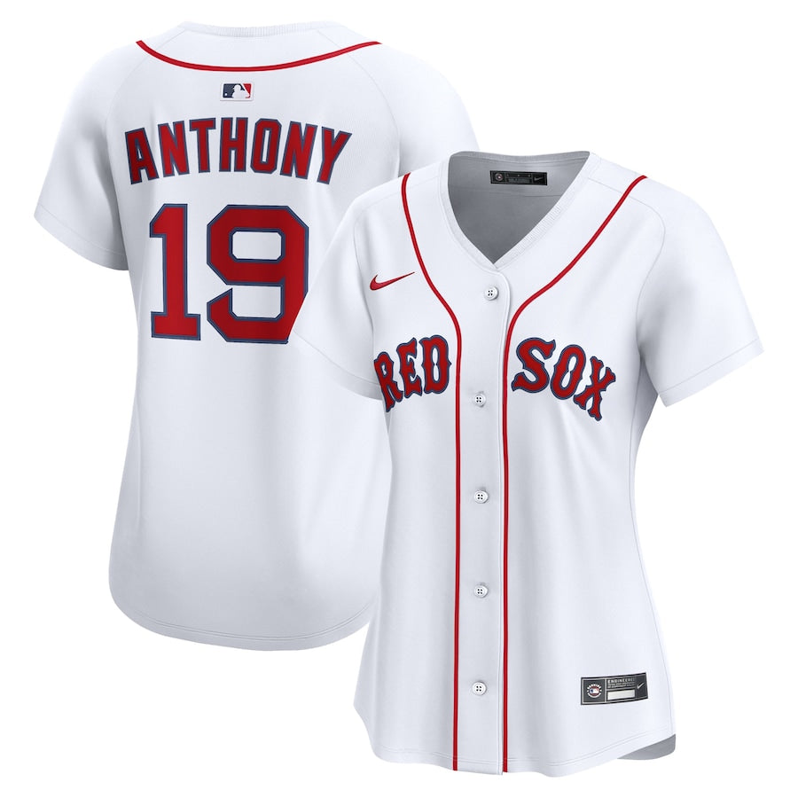 Women&amp;#39;s Boston Red Sox Roman Anthony Nike White Home Limited Player Jersey