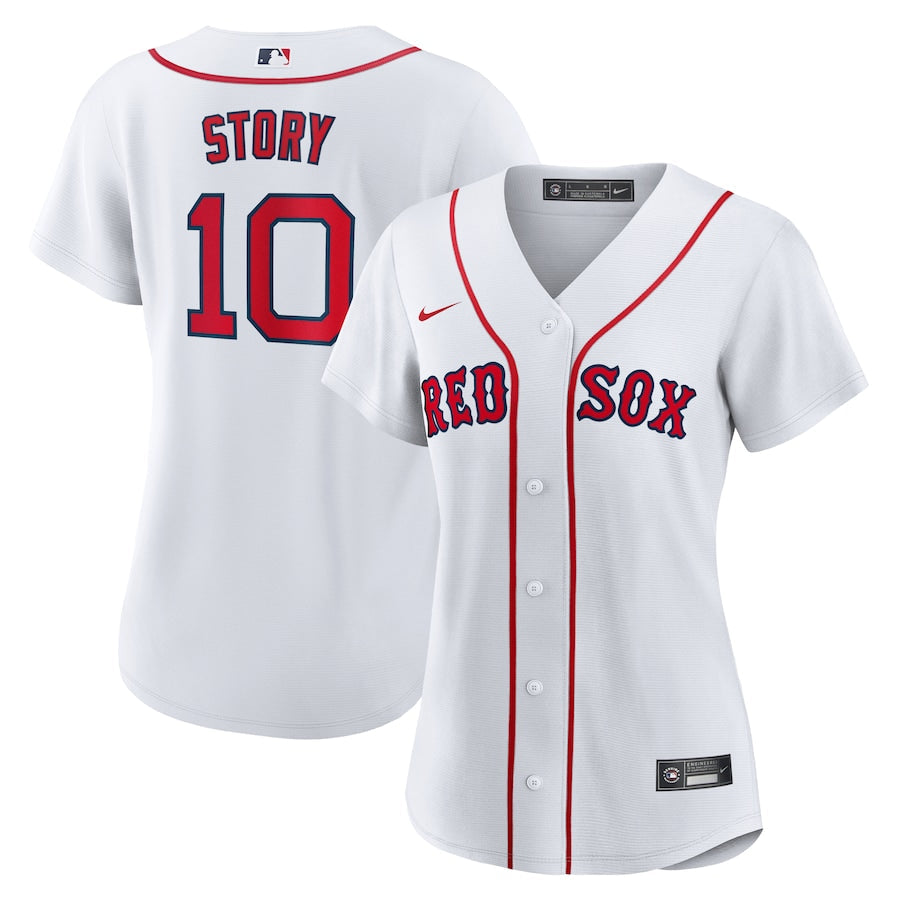 Women&amp;#39;s Boston Red Sox Trevor Story Nike White Home Replica Jersey