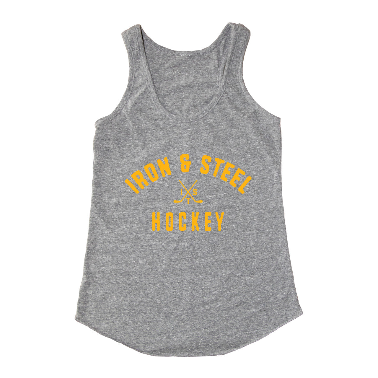Iron &amp;amp; Steel Hockey Womens Racerback Tank Top