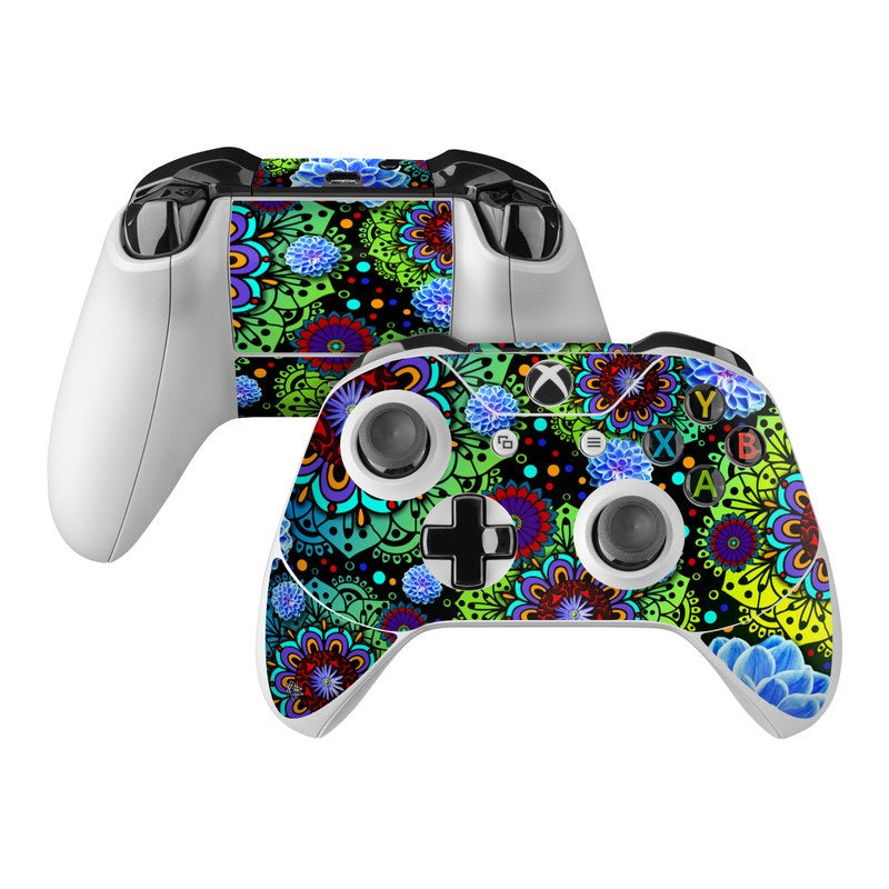 Funky Floratopia - Microsoft Xbox One Controller Skin