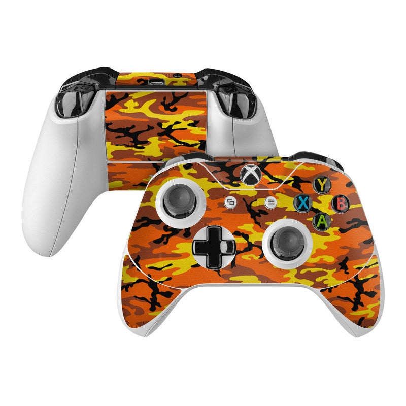 Orange Camo - Microsoft Xbox One Controller Skin