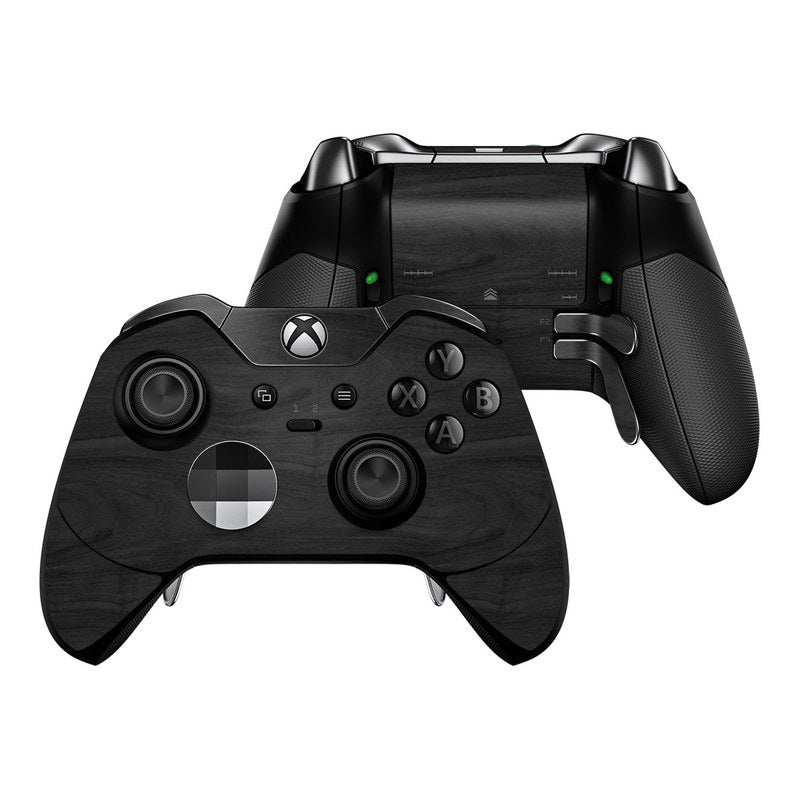 Black Woodgrain - Microsoft Xbox One Elite Controller Skin
