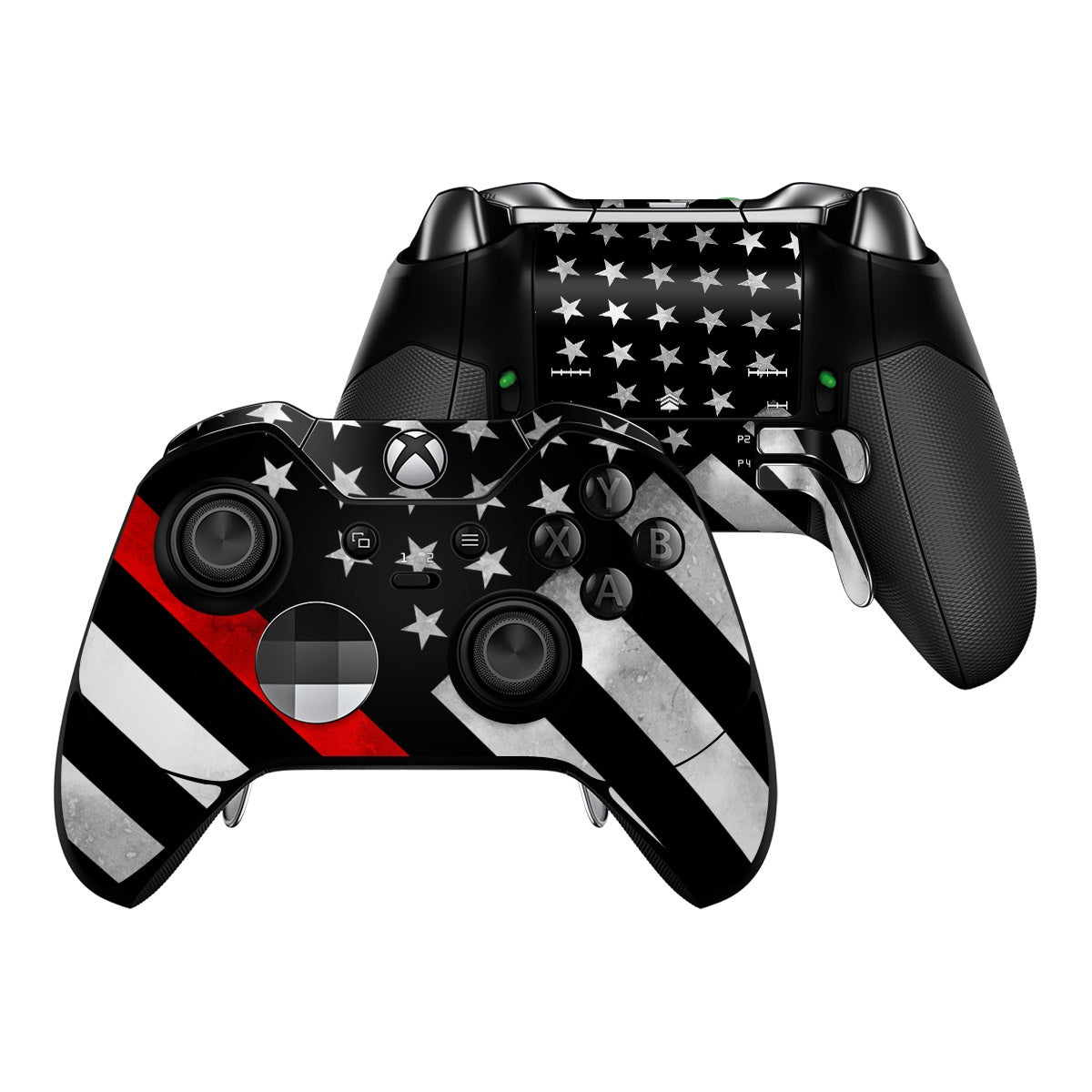 Thin Red Line Hero - Microsoft Xbox One Elite Controller Skin