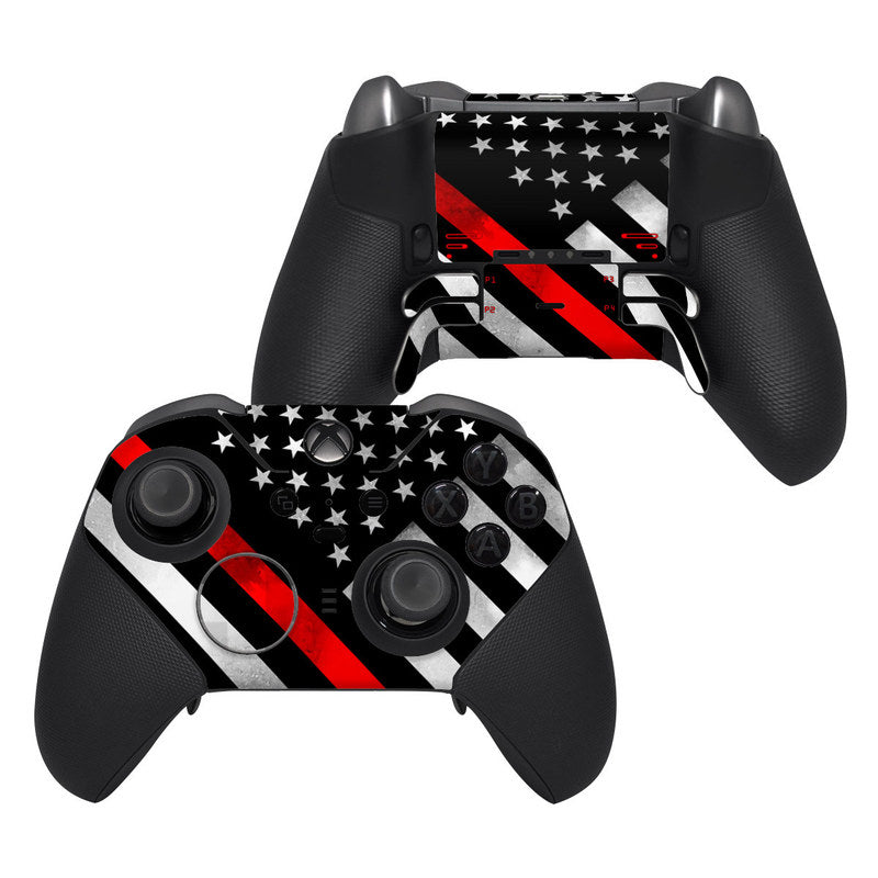 Thin Red Line Hero - Microsoft Xbox One Elite Controller 2 Skin