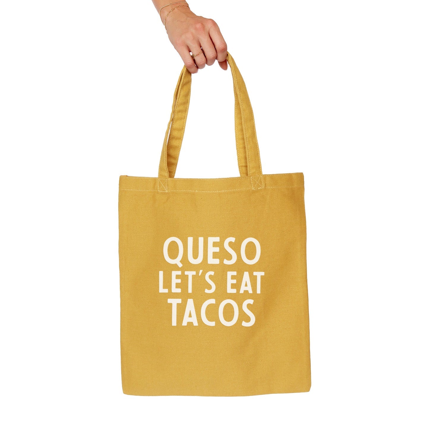 Queso Let&amp;#39;s Eat Tacos Tote Bag