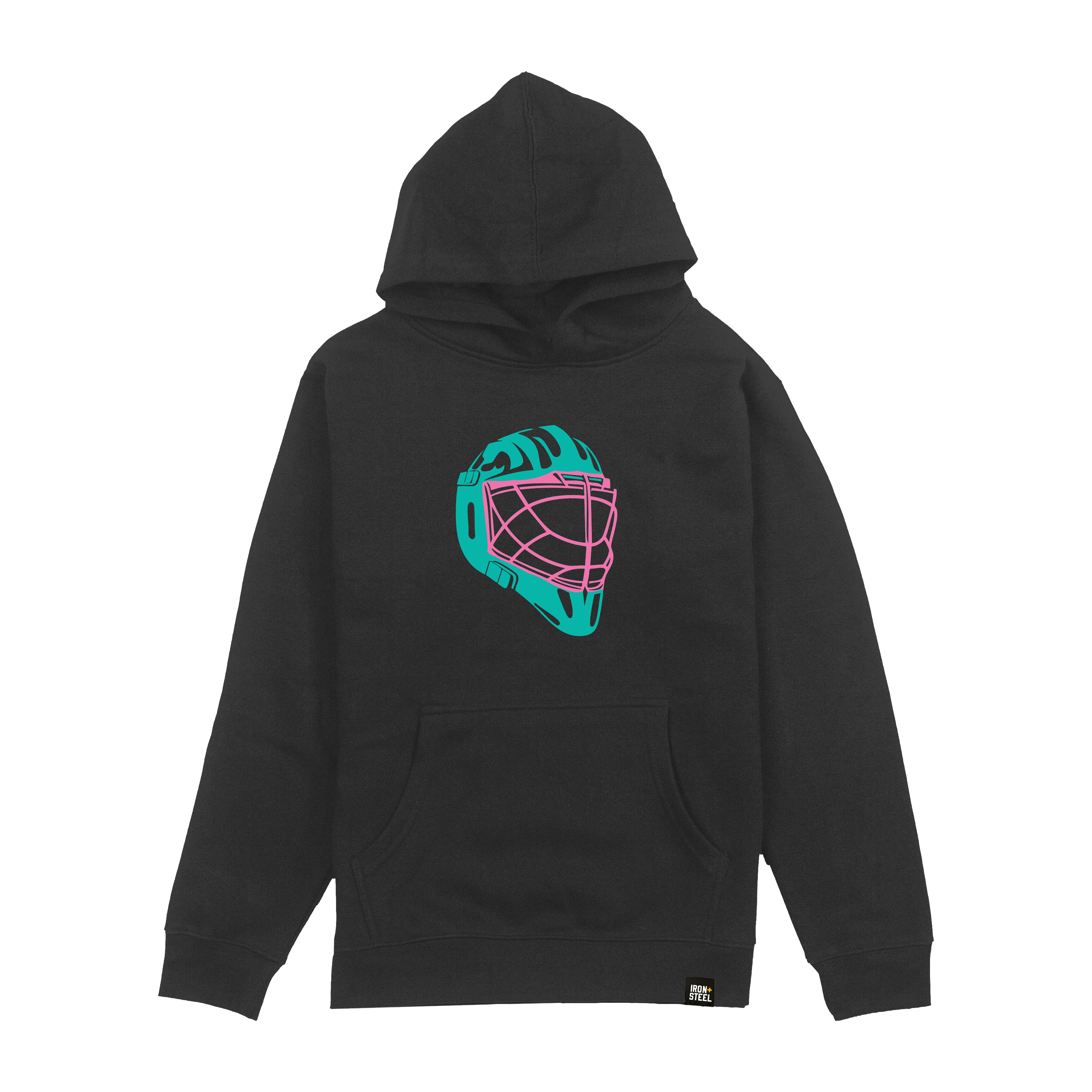 Color Goalie Helmet Youth Hoodie