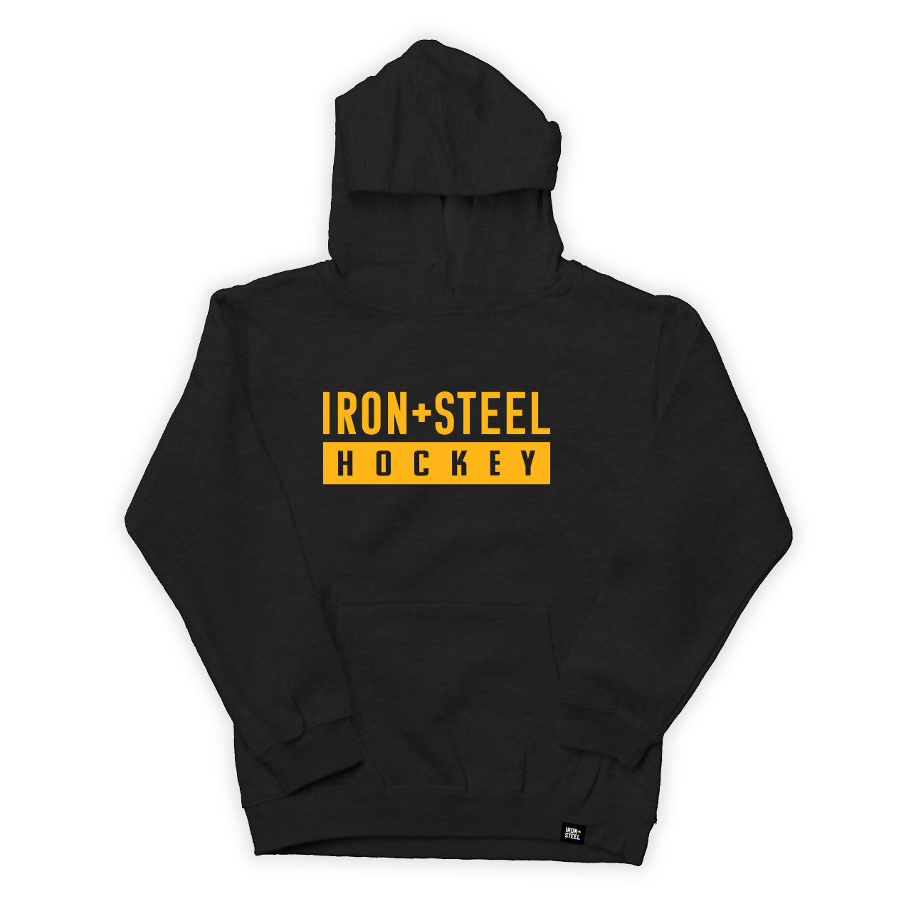 Iron+Steel Hockey Gold Kids Fleece Hoodie