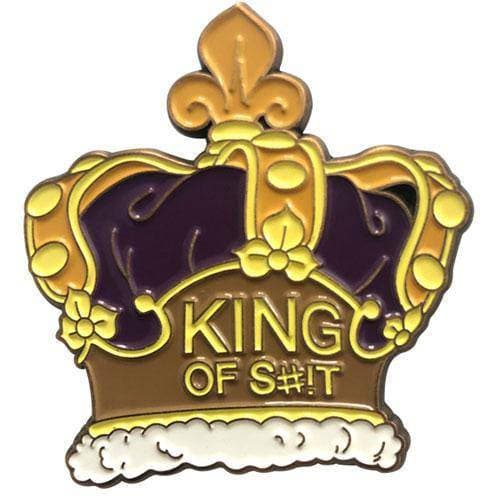 Zen Monkey: **SEASON 4 EPISODE 2** Rick&amp;#39;s Crown (King of S#!T) - Rick and Morty Enamel Pin
