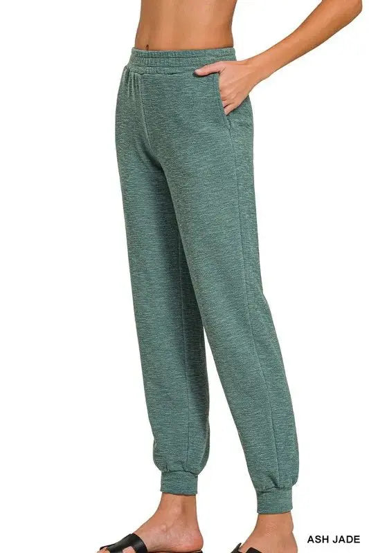 Trendsi Cotton Slub Joggers Women&amp;#39;s Casual Pants - Comfy &amp;amp; USA Shipped