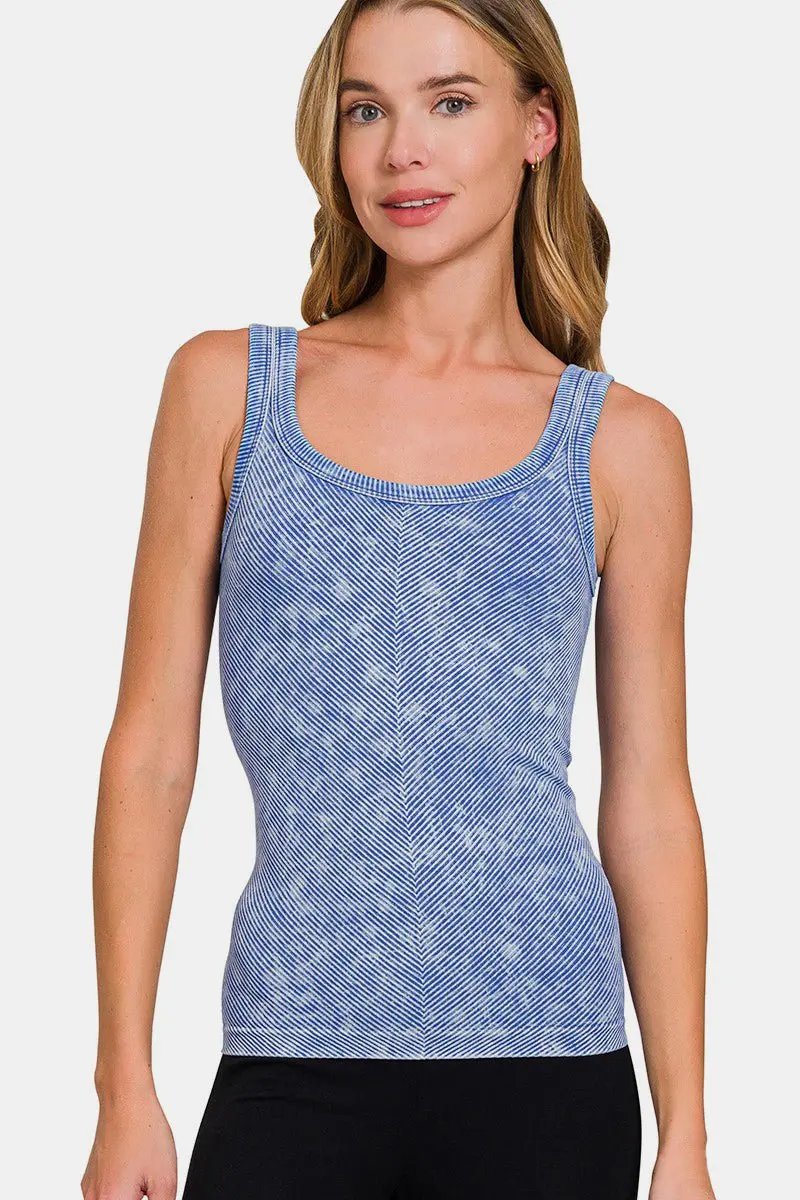 Ribbed Tank Women&amp;#39;s Everyday Basic Top Comfy Stretch