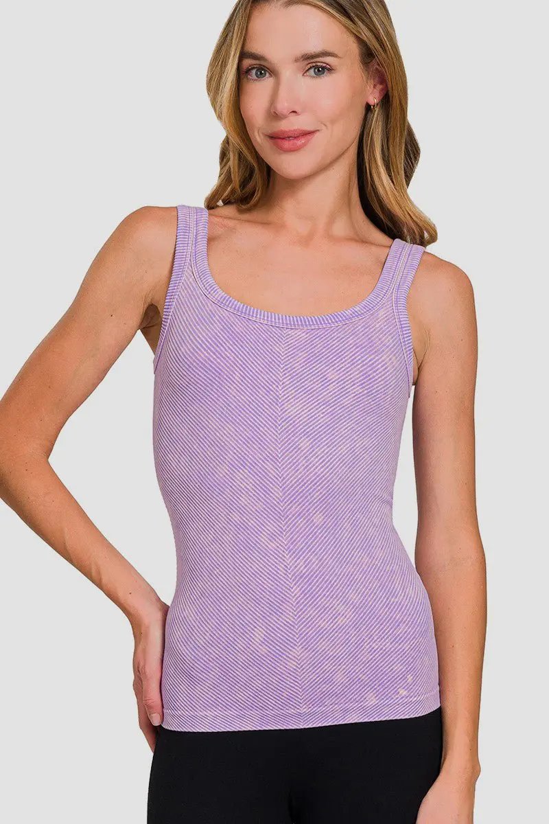 Ribbed Tank Women&amp;#39;s Everyday Layering Top - Soft &amp;amp; Stretchy